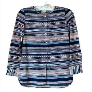 Girl’s CrewCut striped popover blouse Size 10